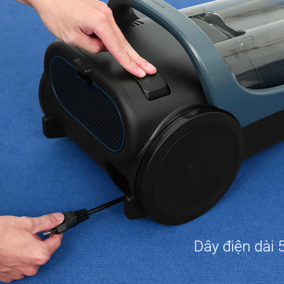 Máy Hút Bụi Dạng Hộp Panasonic MC-CL601AN49 - Công suất 1600W - Công nghệ gió xoáy cực đại - Bộ lọc HEPA hiện đại - sản xuất tại Malaysia - Hàng chính hãng - Bảo hành 12 tháng