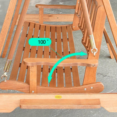 Xích Đu Terbaya 3 Chỗ IBIE NC1044 (194 x 125 x 190 cm) - Nâu