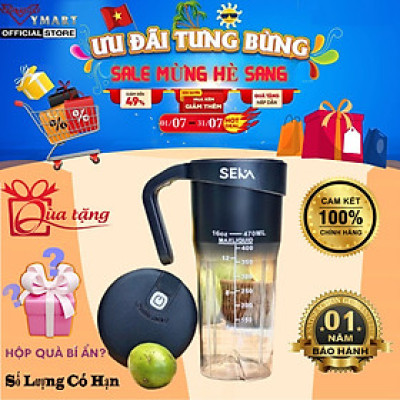 Máy Xay Sinh Tố Cầm Tay Seka NT889 (Model Mới Nhất 2025) Dung Tích 470ml Công Suất 150W - Hàng Chính Hãng