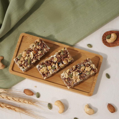 Thanh bánh gạo lứt chà bông, rong biển Fonut ( Gói 400g) - thanh bánh gạo lứt ăn kiêng,  healthy