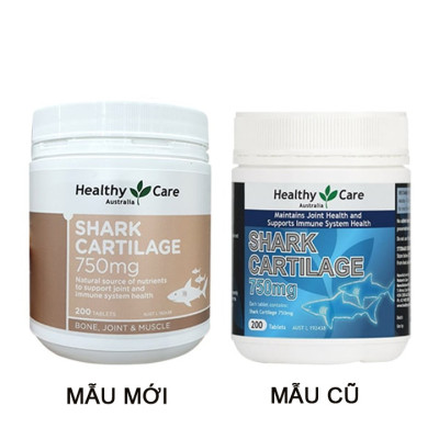 Sụn vi cá mập Healthy Care Shark Cartilage Tăng cường sức khỏe xương khớp, Tăng chức năng vận động - QuaTangMe Extaste