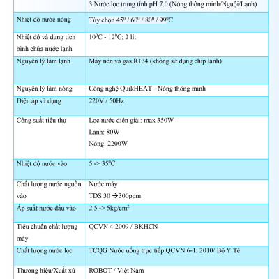 Máy Lọc Nước Điện Giải Ion Kiềm ROBOT IonKing 511 Chế Độ Nóng Nguội Lạnh - Hàng Chính Hãng