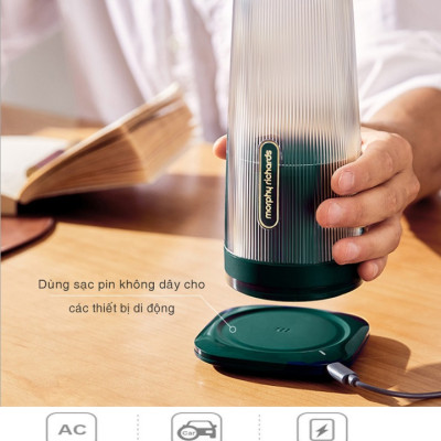 Máy xay sinh tố cầm tay dạng cốc Morphy Richards - Dung tích 300ml - Công suất 50W - Chất liệu: Tritan, Thép không gỉ - Hàng Nhập Khẩu