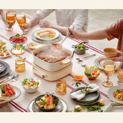 Nồi Điện Đa Năng Bear DHG-C40M1 4L Nấu Siêu Nhanh Cao Cấp Công Suất 1500W - Hàng Chính Hãng