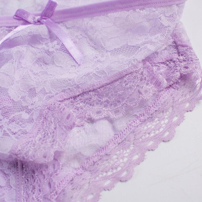 Quần Lót Nữ Lưới Kết Hợp Ren Thoáng Khí Sexy Trong Suốt (WL51)