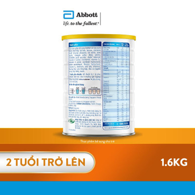 Combo 4 Sữa Abbott Grow 2+ 1,6kg cho trẻ 2 tuổi trở lên