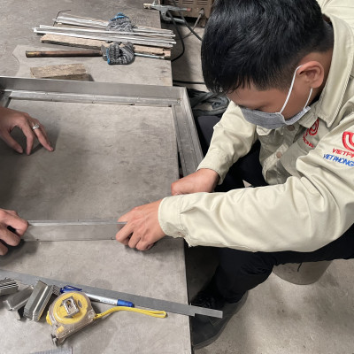 Nắp hố ga inox 500kg KT: 80x80cm- BẢO HÀNH 2 NĂM