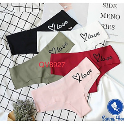 [Hàng Sẵn] QUẦN LÓT LỌT KHE SU ĐÚC KHÔNG ĐƯỜNG VIỀN + CHỮ QV8927