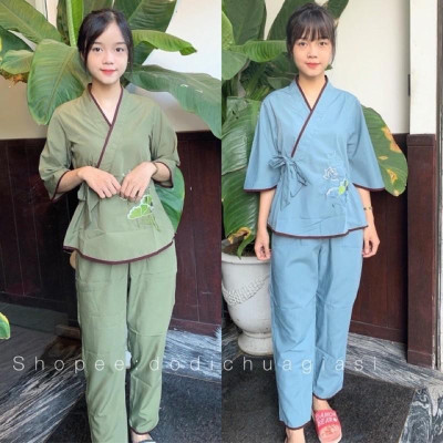 ĐỒ LAM ĐI CHÙA  Nhật Nơ Hoa Thêu