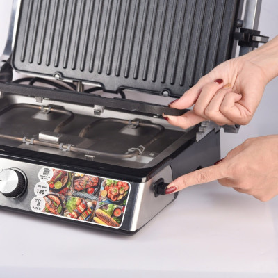 Máy Kẹp Nướng Bánh Mỳ sandwich, Bếp Nướng Điện Thái Lan BENNIX BN901EG, công suất 2200W, hàng chính hãng