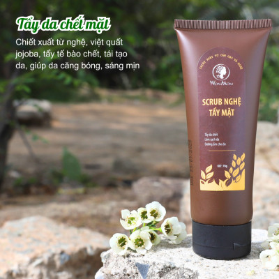 Bộ xông hơi thải độc, tái tạo da cơ bản Wonmom ( 1 Hộp xông mặt + 1 Scrub nghệ tẩy mặt )