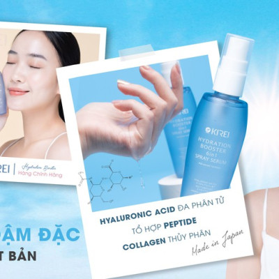 Tinh Chất Cấp Ẩm Dạng Xịt 6 trong 1 Kirei JP - Hydration Booster 6in1 Spray Serum 100ml