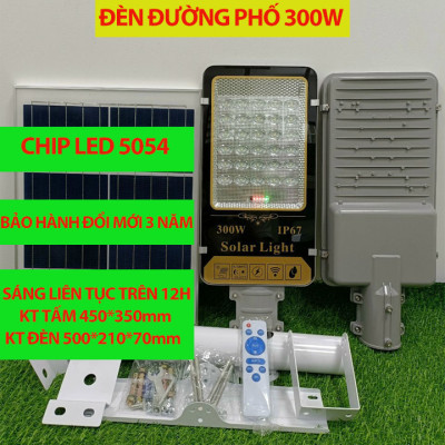 Đèn đường năng lượng mặt trời 300W DMT-D300MDN