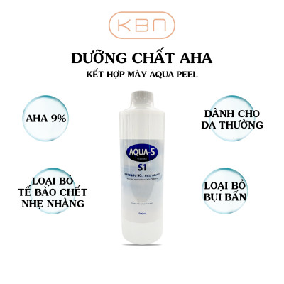 Dưỡng Chất S1 AHA Dưỡng Chất Tẩy Tế Bào Chết Dành Cho Da Khô AQUA-S 500ml