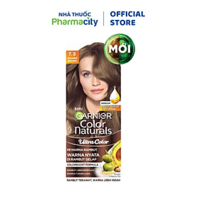 Kem Nhuộm Tóc Garnier Màu 7.3 Nâu Ánh Vàng (50g + 50ml + 5g/Hộp) General Variants 1 Attributes SEO Product Declaration Filter & Tag
