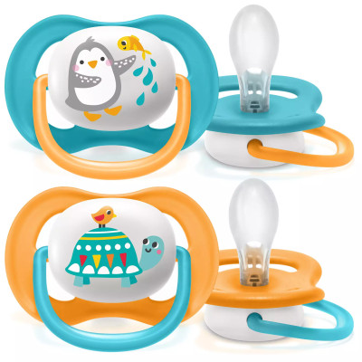 Hộp 02 ty ngậm Philips AVENT Ultra Air hình thú cho bé 6-18
