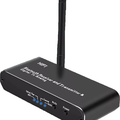 ROGTZ - Bộ thu phát Bluetooth 5.0 D09 Hỗ trợ A2DP AVRCP Kết nối đa dạng Android/IOS/PC/Laptop/Tablet/Máy chơi game Optical analog Coaxial AV3.5 Nhỏ gọn Dễ sử dụng Hàng Chính Hãng 