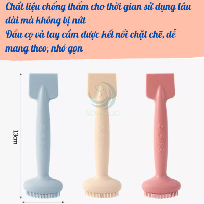 Cọ Đắp Mặt Nạ 2 Đầu Silicone – Làm Đẹp Thông Minh Cây Cọ Massage & Thoa Mặt Nạ 2 Trong 1 Cọ Silicone Đắp Mặt Nạ Đa Năng – Mềm Mại, Dễ Dùng Cọ Đắp Mask Chăm Sóc Da 2 Đầu – Tẩy Tế Bào Chết & Đắp Mask