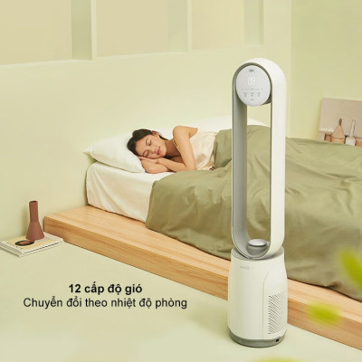 Quạt Không Cánh Xiaomi Keheal A4 Pro Bản Tiếng Việt Diệt Khuẩn UV Kiêm Lọc Không Khí - Hàng Nhập Khẩu