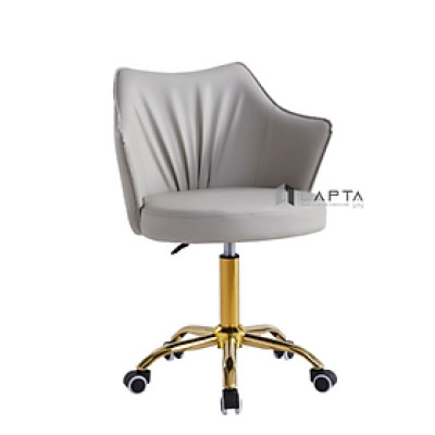 Ghế kỹ thuật viên chân vàng CB2297B-2P Nội thất Capta Ghế quầy bar thấp nệm da pu mềm chân xoay thép mạ màu vàng bóng tại tp hcm