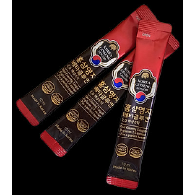 Nhân Sâm Linh Chi Kết Hợp Hoạt Chất Beta Glucan 2.0 Extract Gói Lẻ