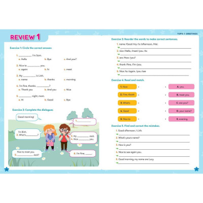 Sách - Chinh Phục 100 Cấu Trúc Ngữ Pháp Tiếng Anh Tiểu Học - Combo 2 Tập - Megabook