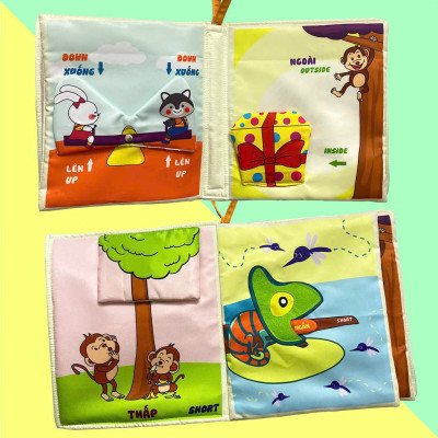 Sách vải Bé thấy gì nào? - Tương tác song ngữ cho bé học kĩ năng so sánh - Pipovietnam