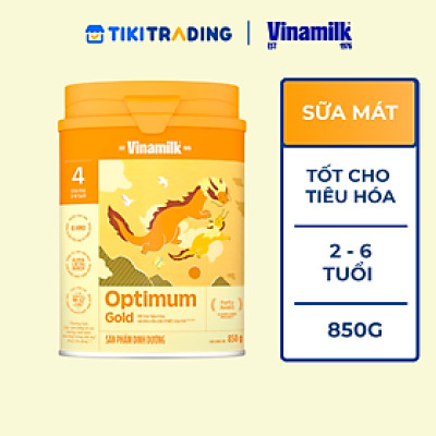 Sữa bột Vinamilk Optimum Gold Step 4 Hộp Thiếc 850g