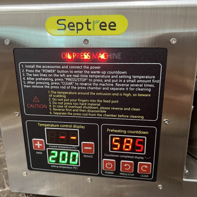 Máy ÉP DẦU THỰC VẬT Thương hiệu Mỹ cao cấp Septree - T3, Công suất lớn 1200W - Hàng Nhập Khẩu, Bảo Hành 1 Năm