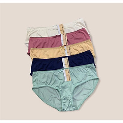 Combo 5 quần lót nữ thun lạnh trơn Mara 638 – Mát lạnh, co giãn 4 chiều, không hằn