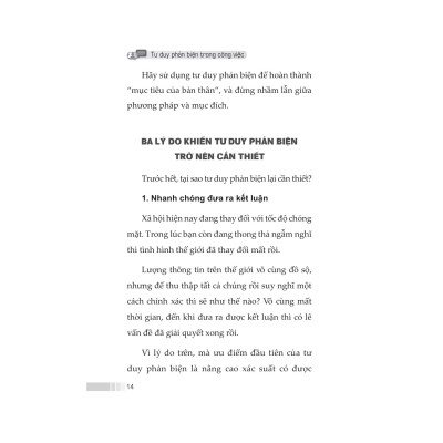 Tư Duy Phản Biện Trong Công Việc