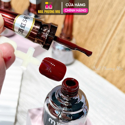 Sơn Gel Đỏ Mxbon Cao Cấp Lẻ Chai 15ml Làm Nail, 6 Tông Màu Đỏ Bóng Mượt Chuẩn Màu, Dễ Sử Dụng Cho Nữ, Siêu Bền Đẹp