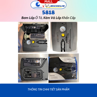 Máy Bơm Ô Tô, Xe Hơi Đa Năng Michelin 5818 (180w) - 12314 (360w) - 12316 (220w) - Hàng Chính Hãng - Bảo Hành 6 Tháng