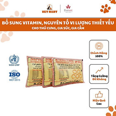 B.Comlex K&C - Thức ăn hỗ trợ Thèm Ăn, Tăng Cân cho Chó, Mèo_Fivevet, 100G