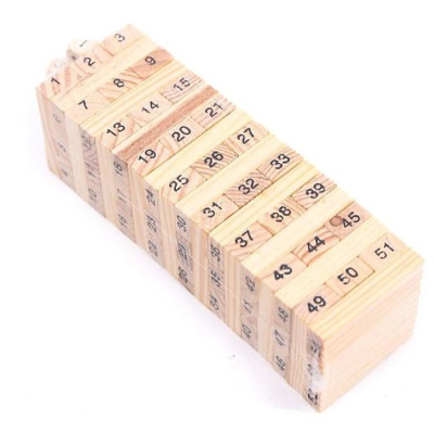 Trò chơi rút gỗ KG51 wiss toy thông minh kèm 4 xúc xắc cho bé trai và bé gái loại lớn gồm 54thanh - Hàng chính hãng