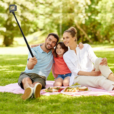 Gậy chụp ảnh selfie gắn lên tay lái xe đạp, xe điện, xe máy, xe đẩy Puluz PU817, hàng chính hãng