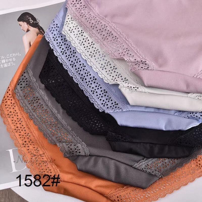 COMBO 5 QUẦN THUN LẠNH LƯNG CAO PHỐI REN CÓ NƠ 1582