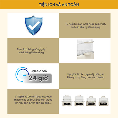 Nồi hấp đa năng Bluestone MPB-7238 - Hàng chính hãng