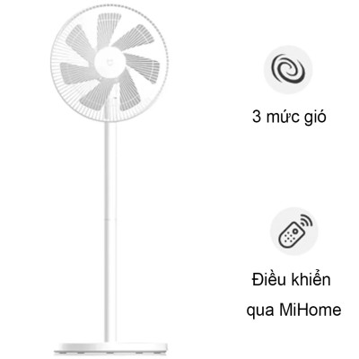 Quạt Thông Minh Xiaomi Mi Smart Standing Fan 2 Kết Nối App Điện Thoại - Hàng Chính Hãng