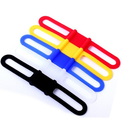 Bộ 6 Dây Đeo Đèn Pin Xe Đạp Silicon Co Giãn Giúp Cố Định Đèn Pin/ Vật Dụng Trên Xe Đạp MaiLee (Màu ngẫu nhiên)
