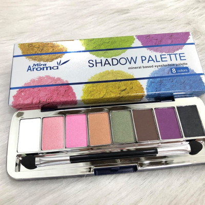 Phấn mắt 8 ô siêu mịn Mira Aroma Shadow Palette 8 Colors Hàn Quốc (2g x8) No.4 tặng kèm móc khoá