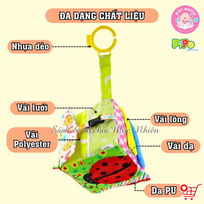 Đồ Chơi Vải - Bộ Hình Khối Luyện Kỹ Năng Cho Bé Từ 6 Tháng - Pipo Vietnam
