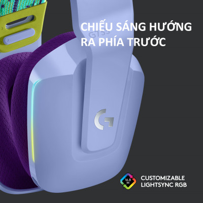 Tai nghe Gaming Logitech G733 LIGHTSPEED Wireless 7.1 RGB - Hàng Chính Hãng