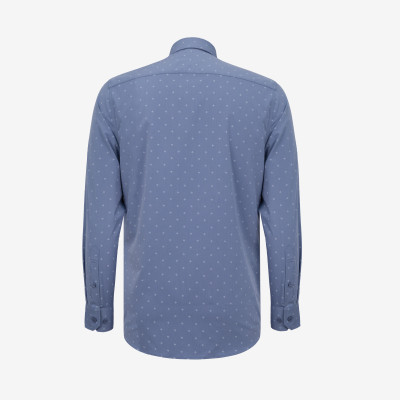 Áo sơ mi nam dài tay mã Khatoco A1MD498T1-CNIN765-2704-D