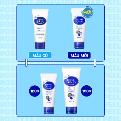 Gel Giúp Loại Bỏ Tế Bào Da Chết Thu Nhỏ Lỗ Chân Lông 120G Rosette Gommage Clear Peel