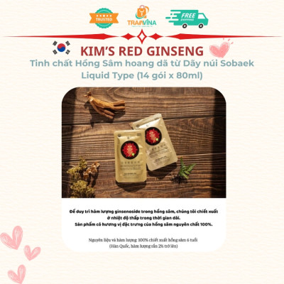 Tinh chất Hồng Sâm hoang dã từ Dãy núi Sobaek Kim