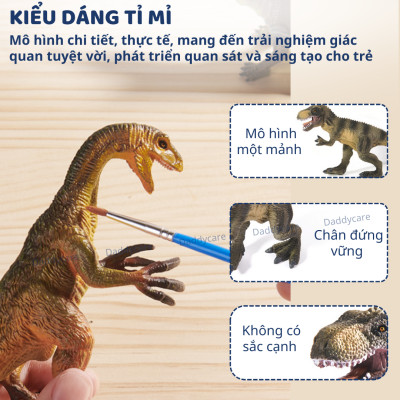 Mô hình khủng long mini cao su mềm 24 con Mideer Dinosaur Toys Set, jurassic world  T-rex spinosaurus