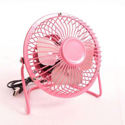 Quạt Lồng Sắt Mini 4 Cánh Để Bàn, Nguồn USB - Hàng chính hãng