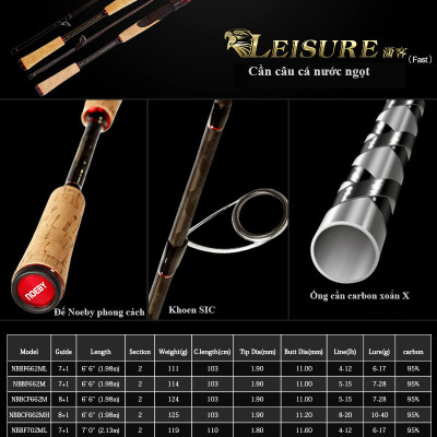 Cần câu NOEBY Leisure K6 chính hãng
