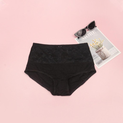 Quần Lót Nữ Cotton LUPERI LU3QL717 Phối Ren Cạp Cao Định Hình Eo Thon Gọn Chất Liệu Mềm Mịn Co Giãn Kháng Khuẩn Khử Mùi